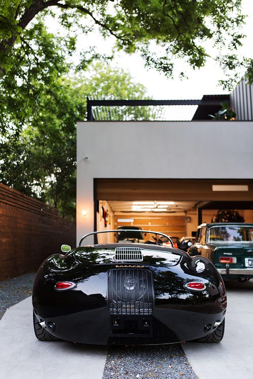 Autohaus was designed by Matt Fajkus Architecture to showcase the owners' car collection