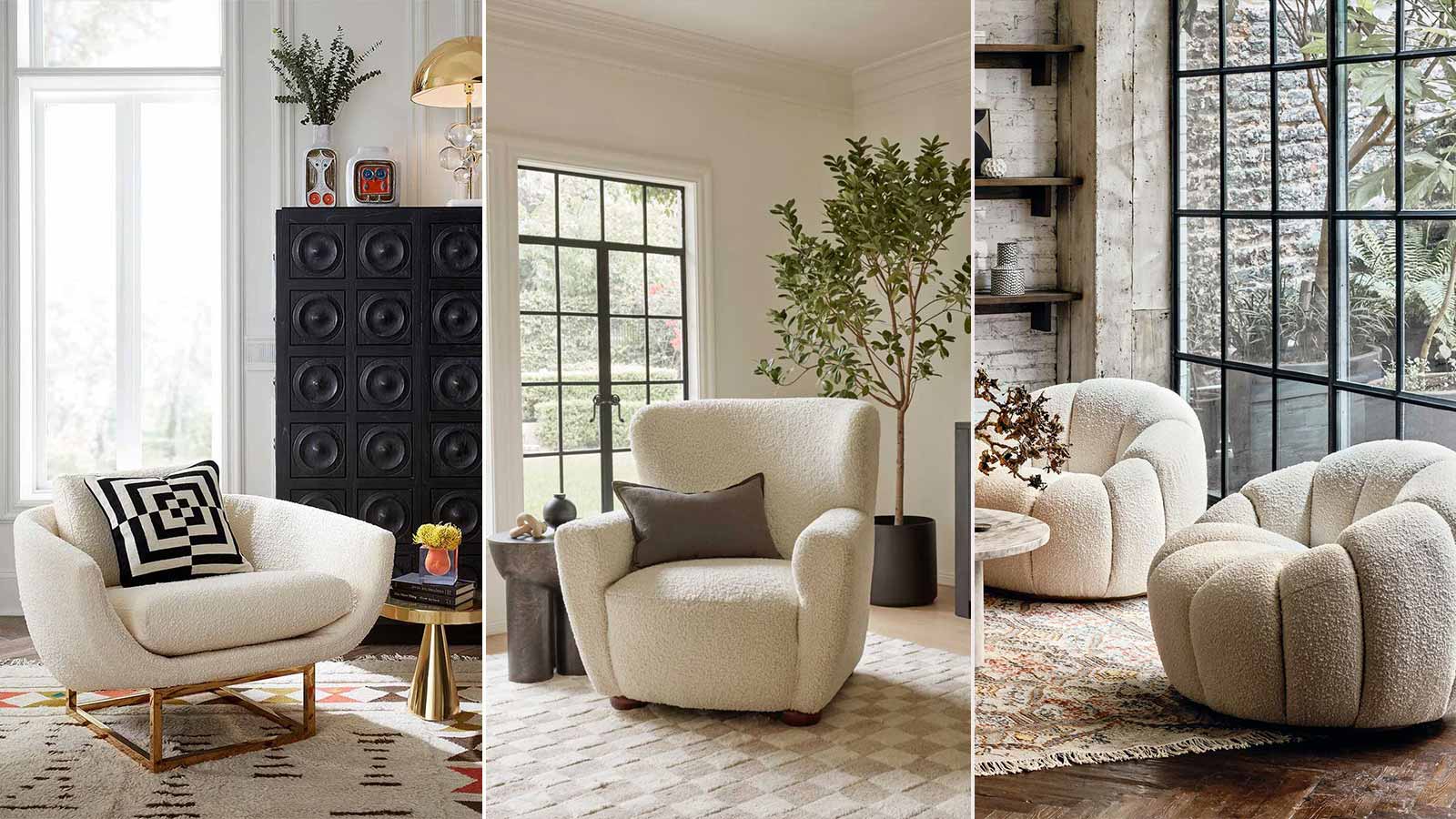 Black & Gray Modern Accent Chair with Linen Upholstery for Living Room |  Homary