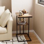 C Shaped End Table for Sofa