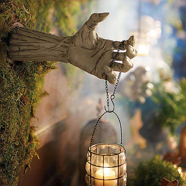 Creepy Hands with Lanterns, Set of Two