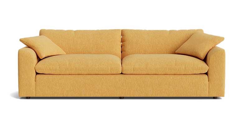 Custom made modern yellow sofa