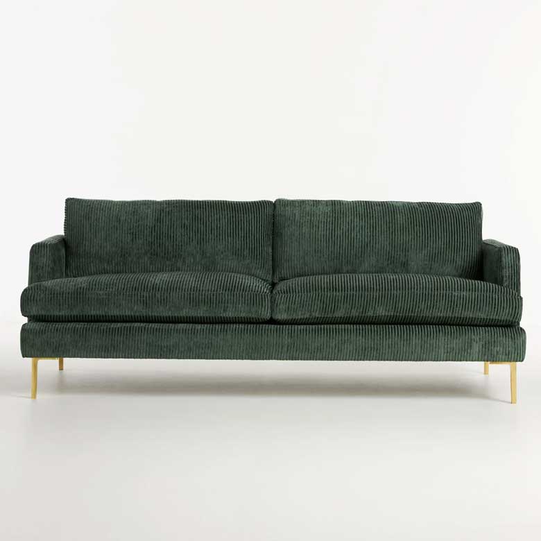 Green Corduroy Sofa