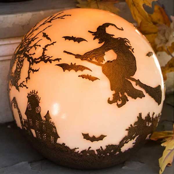 9" Halloween Glowing Orb Luminary Globe