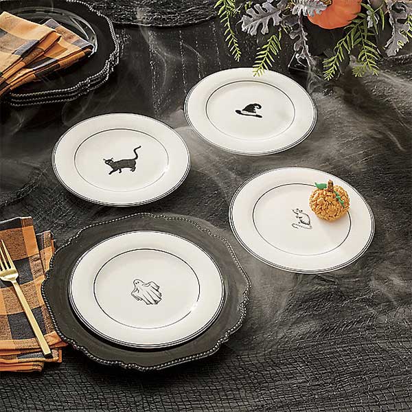 Halloween Icon Plates, Set of 4