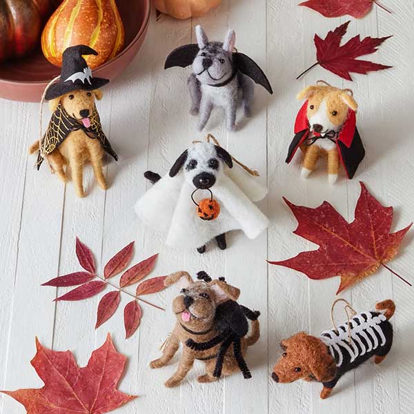 Howl-o-ween Felt Ornament Set