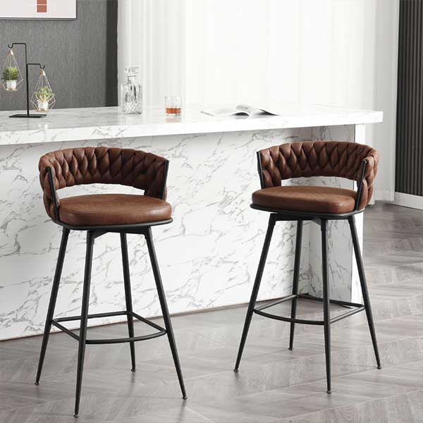 Kymberlynn Swivel Bar Stool (Set of 2)