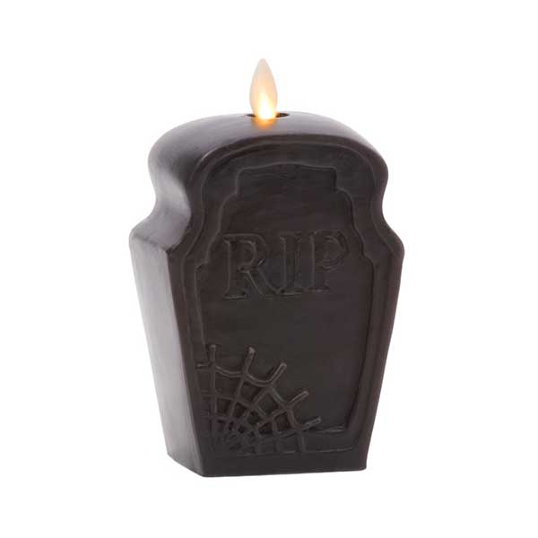 Led Flameless Rip Tombstone Candle