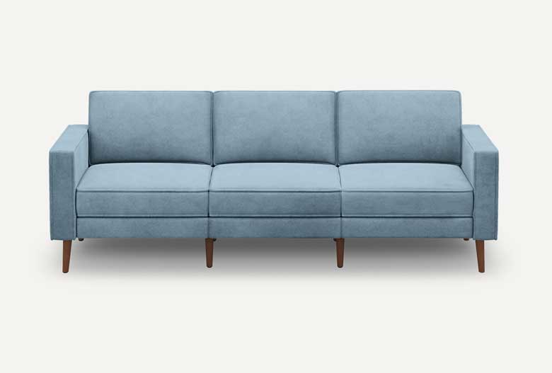 Light blue modern sofa