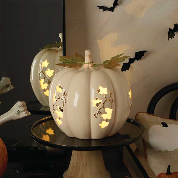 Lighted Pumpkin Medium Centerpiece