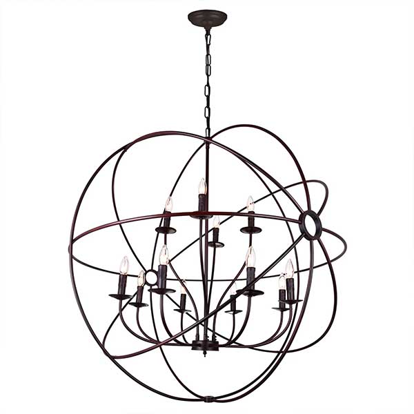 Margo 12 - Light Dimmable Globe Chandelier