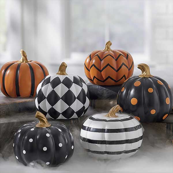 Mini Designer Pumpkins, Set of Three