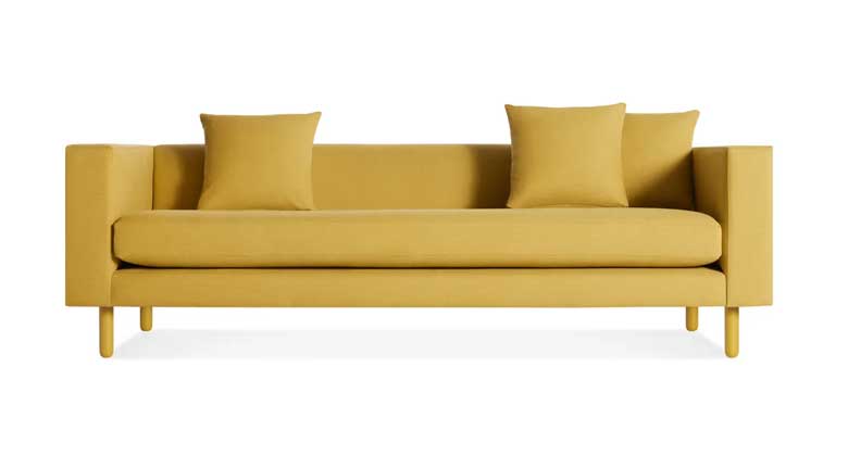 Modern sofa bright yellow for sale