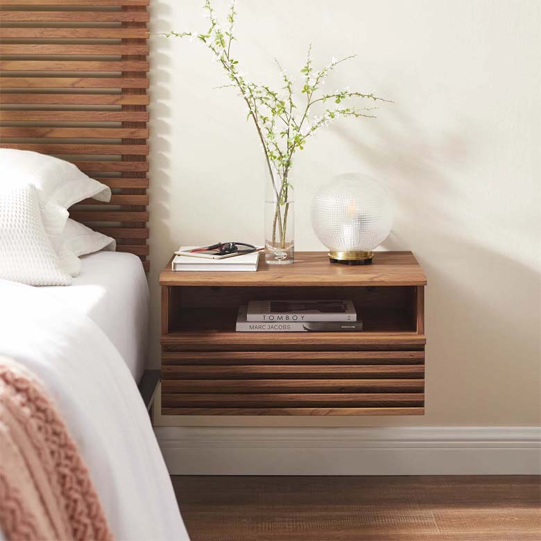 Modern Wall-Mount Nightstand