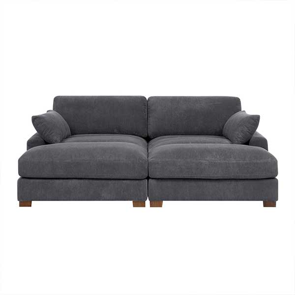 Mordecai 90'' Corduroy Sleeper Sofa