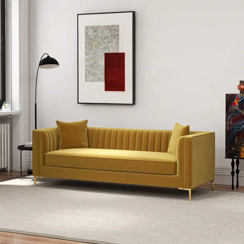 Mustard yellow sofa for sale