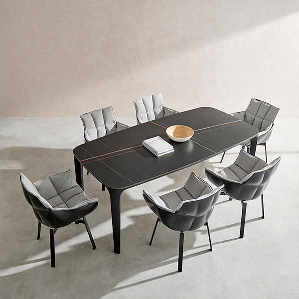 Myko Modern Rectangular Sintered Stone Dining Table