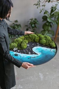 Unique Resin Wall Art Inspired By Ocean Waves Stunning Homes