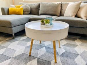 10 Round Coffee Tables With Storage To Keep Your Home Organized 