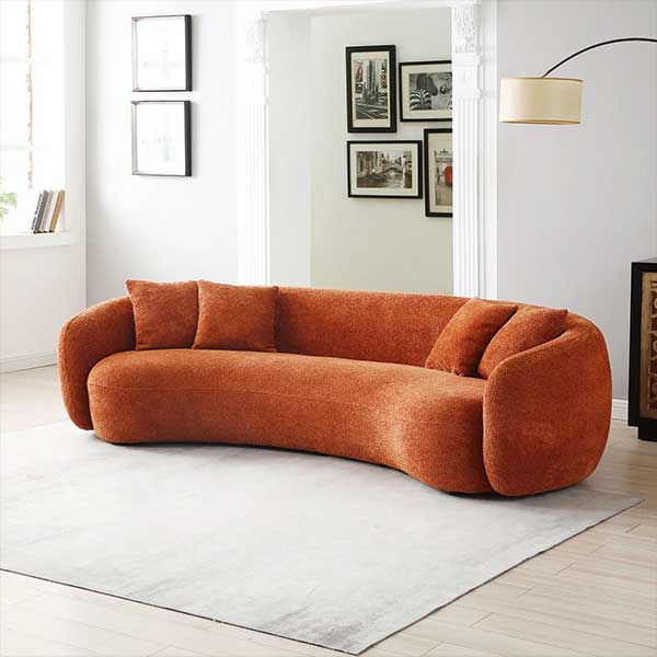 Shaleine 101.4" Round Arm Curved Sofa