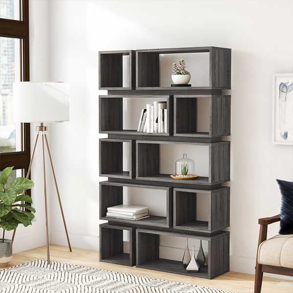 Wilmette Geometric Bookcase